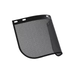 Blue Eagle FC49M Steel Mesh Safety Face Shield Visor Replacement for Headgear, Full Face Black Wire Mesh, Eye & Head Protection