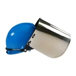 Blue Eagle FCR3 Aluminized Polycarbonate Safety Face Shield Visor for Headgear, Superb UV & IR Protection, Aluminum Reinforced, Replacement Silver PC Window - Image 2