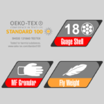 INXS FLX-009 Abrasion Resistant General Work Gloves, Micro-Foam Nitrile Dipped Grip Palm, Nylon Liner, 18 Gauge Nylon Shell Liner, Flyweight, Precise Handling for Wet/Dry/Oily Apparatus - Image 6