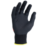 INXS FLX-009 Abrasion Resistant General Work Gloves, Micro-Foam Nitrile Dipped Grip Palm, Nylon Liner, 18 Gauge Nylon Shell Liner, Flyweight, Precise Handling for Wet/Dry/Oily Apparatus - Image 4