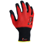 INXS FLX-009 Abrasion Resistant General Work Gloves, Micro-Foam Nitrile Dipped Grip Palm, Nylon Liner, 18 Gauge Nylon Shell Liner, Flyweight, Precise Handling for Wet/Dry/Oily Apparatus - Image 3