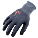 INXS FLX-017 Abrasion Resistant General Work Gloves, Micro-Foam Nitrile Dipped Grip Palm, Nylon Liner, 15 Gauge Nylon Shell Liner, Precise Handling for Wet/Dry/Oily Apparatus
