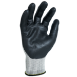INXS G-5000 Cut Resistant Safety Work Gloves, Puncture Resistant, 13 Gauge HPPE Liner with Foam Nitrile Coating on Palm, Hybrid Armorgard™ Graphyne Fiber, ANSI CUT A4, Light & Medium Cut Protection - Image 4