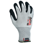 INXS G-5001 Cut Resistant Safety Work Gloves, Puncture Resistant, 13 Gauge HPPE Liner with Sandy Foam Nitrile Coating on Palm, Hybrid Armorgard™ Graphyne Fiber, ANSI CUT A4, Light & Medium Cut Protection - Image 3