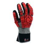 INXS JF262A Cut & Impact Resistant Safety Work Gloves, Dual Sandy Nitrile Dipped Coating, TPR Full Finger & Knuckle, 13 Gauge Composite Knitted, Extended Neoprene Wrist Protection, Touchscreen, Mechanic Gloves - Image 3