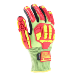 INXS JF285A Cut & Impact Resistant Safety Work Gloves, Sandy Nitrile Coating Palm, TPR Full Finger & Knuckle, 13 Gauge Composite Knitted, Touchscreen - Image 3