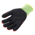 INXS JF285A Cut & Impact Resistant Safety Work Gloves, Sandy Nitrile Coating Palm, TPR Full Finger & Knuckle, 13 Gauge Composite Knitted, Touchscreen - Image 2