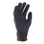 INXS JF285B Cut & Impact Resistant Safety Work Gloves, Dual Sandy Nitrile Dipped Coating Palm, TPR Full Finger & Knuckle, 13 Gauge Composite Knitted, Touchscreen Utility Safety Gloves, Oil Resistant Mechanic Rigger Gloves - Image 4