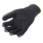 INXS JF285C Cut & Impact Resistant Safety Work Gloves, Reinforced Thumb Crotch, Dual Sandy Nitrile Dipped Coating Palm, TPR Full Finger & Knuckle, 13 Gauge Composite Knitted, Touchscreen Utility Safety Gloves, Oil Resistant Mechanic Gloves - Image 2