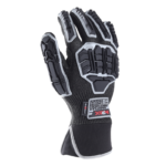 INXS JF285D Cut & Impact Resistant Safety Work Gloves, Reinforced Thumb Crotch, Dual Sandy Nitrile Dipped Coating & Foam Padding Palm, TPR Full Finger & Knuckle, 13 Gauge Composite Knitted, Neoprene Wrist Protection, Vibration Resistant, Touchscreen, Mechanic Gloves - Image 3
