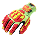 INXS JF285F Cut & Impact Resistant Safety Work Gloves, Sandy Nitrile Coating Palm, TPR Full Finger & Knuckle, 13 Gauge Composite Knitted, Touchscreen Utility Safety Gloves, Oil Resistant Mechanic Rigger Gloves (复制)