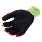 INXS JF285F Cut & Impact Resistant Safety Work Gloves, Sandy Nitrile Coating Palm, TPR Full Finger & Knuckle, 13 Gauge Composite Knitted, Touchscreen Utility Safety Gloves, Oil Resistant Mechanic Rigger Gloves (复制) - Image 2