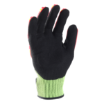 INXS JF285G Cut & Impact Resistant Safety Work Gloves, Reinforced Thumb Crotch, Dual Sandy Nitrile Dipped Coating & Foam Padding Palm, TPR Full Finger & Knuckle, 13 Gauge Composite Knitted, Anti-Vibration, Touchscreen - Image 4