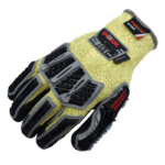 INXS JF287D Cut, Impact & Heat Resistant Safety Work Gloves, Dual Nitrile Dipped Coating Palm, FR Neoprene Coaling, TPR Full Finger & Knuckle, 10 Gauge Composite Knitted, Touchscreen, Mechanic Gloves