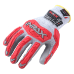 INXS JF292C Cut & Impact Resistant Safety Work Gloves, Dipped PU Coating Palm, TPR Full Finger & Knuckle, 18 Gauge Composite Knitted, Touchscreen Utility Working Gloves, Mechanic Gloves, Precise Grips