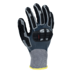 INXS JF354 Impact Resistant Safety Work Gloves, Sandy Nitrile Coating, Oil & Liquid Resistant Full Base Layer, TPR Finger & Knuckle, 15 Gauge Composite Knitted, Utility Work Gloves, Mechanic Rigger Gloves - Image 3