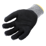 INXS JF287B Cut & Impact Resistant Safety Work Gloves, Dual Sandy Nitrile Dipped Coating Palm, TPR Full Finger & Knuckle, 13 Gauge Composite Knitted, Touchscreen Utility Safety Gloves, Oil Resistant Mechanic Rigger Gloves - Image 2