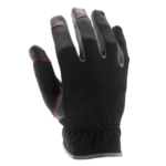 INXS KX-04 High-Dexterity Work Gloves,  Non-Slip Grip, Synthetic Silicone Palm, Terry Back, Touchscreen - Image 3