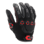 INXS KX-05 Impact Resistant Safety Mechanic Work Gloves, Synthetic Suede Palm, TPR Full Finger & Knuckle, Reinforced Forefinger & Thumb - Image 3