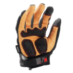 INXS KX-05A Impact Resistant Safety Mechanic Work Gloves, Synthetic Goatskin Palm, TPR Full Finger & Knuckle, Reinforced Forefinger & Thumb, Shockproof & Anti-Vibration, Touchscreen - Image 4
