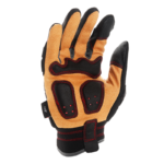INXS KX-06B Impact Resistant Safety Mechanic Work Gloves, Synthetic Goatskin Palm, TPR Finger & XERO foam Knuckle, Reinforced Forefinger & Thumb, Shockproof & Anti-Vibration, Touchscreen - Image 4