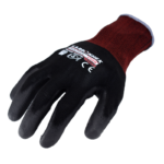 INXS KX-08 Abrasion Resistant General Work Gloves, PU Dipped Palm, 15 Gauge Polyamide Liner, Precise Handling, Touchscreen
