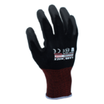 INXS KX-08 Abrasion Resistant General Work Gloves, PU Dipped Palm, 15 Gauge Polyamide Liner, Precise Handling, Touchscreen - Image 3