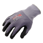 INXS KX-20 Breathable General Work Gloves, Micro Foam PU/Nitrile Dipped Palm, 15 Gauge Knitted Nylon Shell, Precision Handling