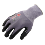 INXS KX-20A Breathable General Work Gloves, Micro Foam PU/Nitrile Dipped Palm, Reinforced Thumb, 15 Gauge Knitted Nylon Shell, Precision Handling