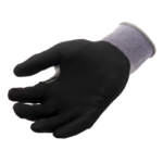 INXS KX-20A Breathable General Work Gloves, Micro Foam PU/Nitrile Dipped Palm, Reinforced Thumb, 15 Gauge Knitted Nylon Shell, Precision Handling - Image 2