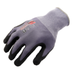 INXS KX-21 High Dexterity General Work Gloves with Dots, Micro Foam PU/Nitrile Dipped Palm, 15 Gauge Knitted Nylon Shell, Breathable