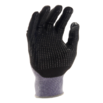 INXS KX-21 High Dexterity General Work Gloves with Dots, Micro Foam PU/Nitrile Dipped Palm, 15 Gauge Knitted Nylon Shell, Breathable - Image 4