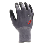 INXS KX-21A High Dexterity General Work Gloves with Dots, Reinforced Thumb, Micro Foam PU/Nitrile Dipped Palm, 15 Gauge Knitted Nylon Shell, Breathable - Image 3