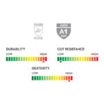 INXS KX-21A High Dexterity General Work Gloves with Dots, Reinforced Thumb, Micro Foam PU/Nitrile Dipped Palm, 15 Gauge Knitted Nylon Shell, Breathable - Image 7