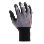 INXS KX-22 High Dexterity General Work Gloves, Superfine Nitrile Dipped Palm, 18 Gauge Knitted Nylon Shell, Flyweight Skin Fit, - Image 3