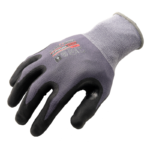 INXS KX-30A General Work Gloves, Reinforced Thumb Crotch, Fusion PU/Nitrile Dipped Palm, 15 Gauge Nylon Shell, Secure Grip