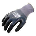 INXS KX-43 Full Coating Dual Nitrile Dipped Work Gloves, Flat Nitrile Knuckle, Sandy Nitrile Palm, 15 Gauge, Abrasion Resistant, Oil/Water Resistant