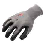 INXS KX-60 Precision Handling General Work Gloves, Polyurethane Palm Coating, 13 Gauge Polyester Shell, Superb Grip, Touchscreen, Lightweight
