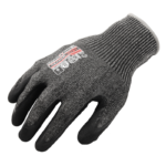 INXS KX-81 Cut & Impact Resistant Safety Work Gloves, 13 Gauge Composite Knitted Shell with Sandy Nitrile Coating on Palm, Touchscreen, ANSI CUT A5, Medium Cut Protection