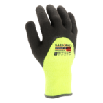 INXS KX-84V Cut Resistant Protective Work Gloves, Winter Thermal Gloves, 3/4 Sandy Foam Latex Coating, 10 Gauge Acrylic/ Polyester Shell with Brushed Fleece Lining, Abrasion Resistant, Light & Medium Cut Protection - Image 3