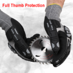 INXS KX-90 Cut & Impact Resistant Safety Work Gloves, Sandy Nitrile Dipped Coating, TPR Full Finger & Knuckle, 18 Gauge Composite Knitted, Touchscreen, Mechanic Gloves - Image 7