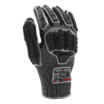 INXS KX-91 Cut & Impact Resistant Safety Work Gloves, Dual Sandy Nitrile Dipped Coating, TPR Full Finger & Knuckle, 13 Gauge Composite Knitted, Touchscreen, Mechanic Gloves - Image 3