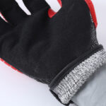 INXS KX-93 Cut & Impact Resistant Safety Work Gloves, Reinforced Thumb Crotch, Dual Sandy Nitrile Dipped Coating, TPR Full Finger & Knuckle, 13 Gauge Composite Knitted, Touchscreen, Adjustable Velcro Closure - Image 7