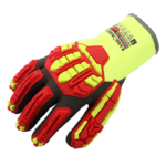 INXS KX-94V Cut & Impact Resistant Protective Work Gloves, Winter Thermal Gloves, 3/4 Sandy Foam Latex Coating, 10 Gauge Acrylic/ Polyester Shell with Brushed Fleece Lining, Abrasion Resistant