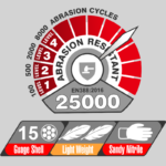 INXS N10530A Abrasion Resistant General Work Gloves, Sandy Nitrile Dipped Grip Palm, Nylon Liner, 15 Gauge Nylon Shell Liner, Precise Handling for Wet/Dry/Oily Apparatus - Image 3