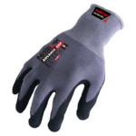 INXS N10580AD Abrasion Resistant General Work Gloves, Nitrile Micro-Foam Dotted Palm, Nylon Liner, 15 Gauge Nylon Shell Liner, Precise Handling for Wet/Dry/Oily Apparatus