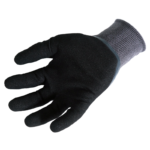 INXS N10584 Full Coating General Work Gloves, Flat Nitrile Knuckle, Nano Nitrile Oily Grip Palm, 13 Gauge Nylon Liner, Oil-Proof, Abrasion Resistant, Water Resistant - Image 2