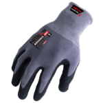 INXS N10818 Abrasion Resistant General Work Gloves, Micro-Foam Nitrile Dipped Grip Palm, Nylon Liner, 15 Gauge Nylon Shell Liner, Precise Handling for Wet/Dry/Oily Apparatus