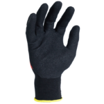 INXS N10824 Nitrile Dipped Coating General Work Gloves, Sandy Nitrile Grip Palm, Nylon Liner, 18 Gauge Nylon Shell Liner, Precise Handling for Wet / Dry / Oily Components & Apparatus - Image 4