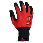 INXS N10824 Nitrile Dipped Coating General Work Gloves, Sandy Nitrile Grip Palm, Nylon Liner, 18 Gauge Nylon Shell Liner, Precise Handling for Wet / Dry / Oily Components & Apparatus - Image 3